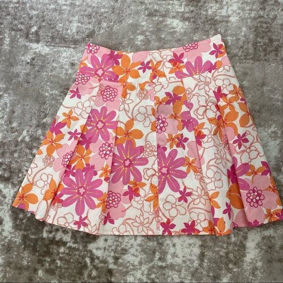 OBOE Flare Hem Floral Skirt
White with Lavender and Red Floral print SZ M - Picture 11 of 11